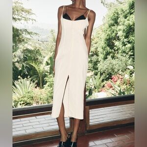 NWT Zara contrast midi dress